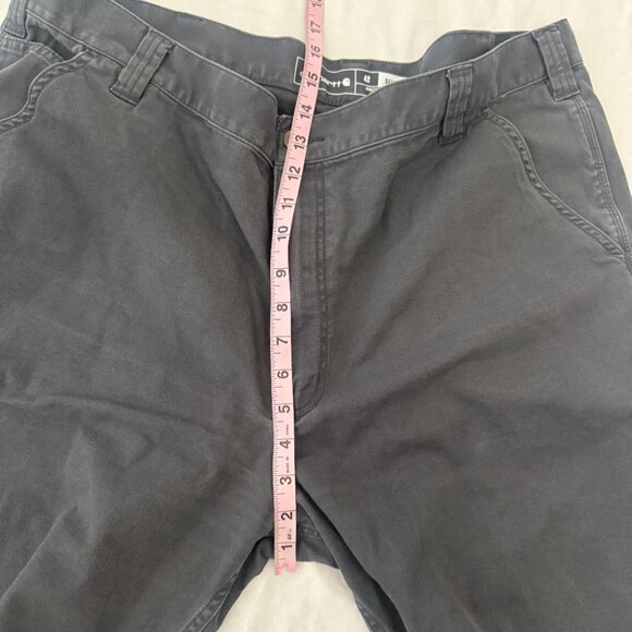 Carhartt Mens 42 Rugged Flex Relaxed Fit Canvas Utility Work Short Gray BS3652-M - Picture 5 of 7